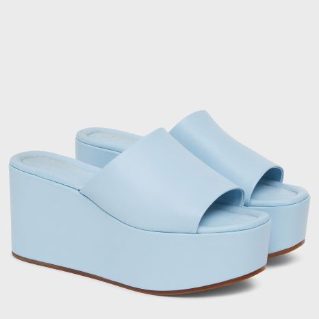 Women's Mansur Gavriel Platform Mules Light Blue | AU 5981XT